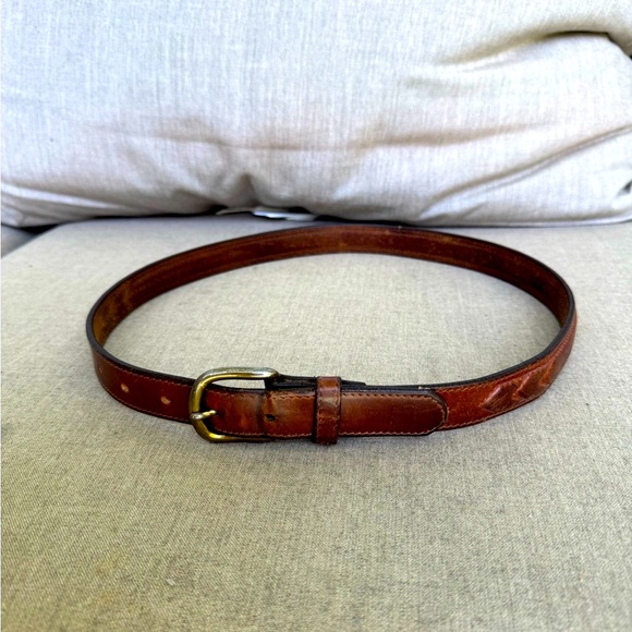 Classic, Brown, Leather Belt - Picture 1 of 3